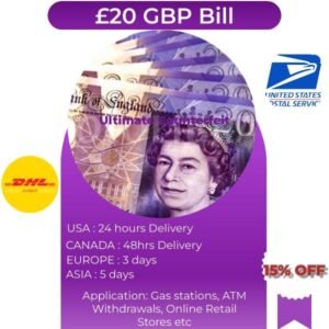 Counterfeit £20 GBP Bills